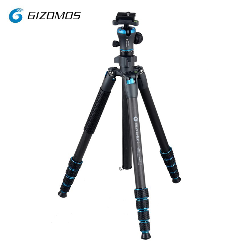 GIZOMOS GD-25C5 Carbon Fiber Tripod Kit Blue ขาตั้งกล้อง GIZOMOS GD-25C5 Carbon Fiber Tripod Kit Blue ขาตั้งกล้อง